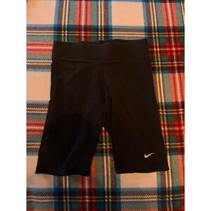 Nike Black Embroidered Bike Shorts Size Small